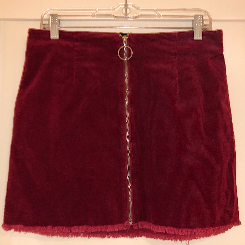 Cotton Candy LA Velvet Fitted Skirt